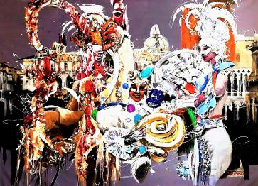 Carnival in Venice. Abstract forms.